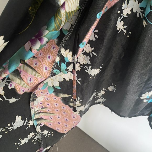 AS NEW SAM WELL SILK LONG ROBE/KIMINO JACKET - ONE SIZE - Picture 13 of 16